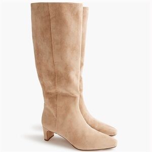 Sueded knee high boots